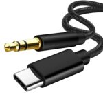USB C to 3.5mm Aux Cable, USB C to Aux Plug Cable for Car Mobile Phone, Audio Jack Adapter Compatible with Samsung Galaxy S22 S21 S20 Note 20/10+