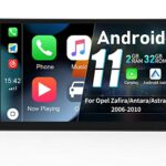 CAMECHO Android 11 Apple Carplay Android Auto Car Stereo for Opel Zafira/Antara/Astra 9 Inch Touch Screen Bluetooth Car Stereo with Backup Camera