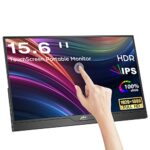 Portable Monitor Touchscreen Kenowa 15.6" HDR 1080P Full HD IPS Eye Care Touch Screen with Standard HDMI, USB Type C for Laptop/PC/MAC/Phone/Xbox