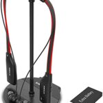 SIMOLIO Digital Wireless Headphones for TV Listening with Transmitter& Charging Dock 2 in 1, 2.4G Wireless Earbuds with Dialog Mode & Boosted Vol