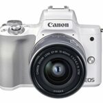 Canon EOS M50 Mark II + EF-M 15-45mm f/3.5-6.3 IS STM (White) - Mirrorless camera built for content creators and streamers (4K, Vari-Angle screen