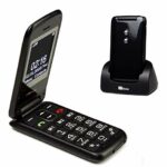 TTfone Nova TT650 Big Button Flip Folding Mobile Phone - Easy and Simple to use (Black)