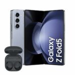 Samsung Galaxy Z Fold5, Unlocked Android Smartphone, 256GB Storage, Icy Blue, 3 Year Extended Warranty with Samsung Galaxy Buds2 Pro Wireless Ear