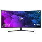 ADMI X= XG34UWQ - 34" VA 3440x1440 160Hz FreeSync/G-Sync Ultrawide 1500R Curved Gaming Monitor with speakers