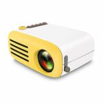 ZXCVASDF The New LED Mini Projector, Portable Home Theater, Supports 1080P USB HDMI AV Aud TF IN, Can Be Charged with A Power Bank, Suitable for