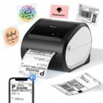 Phomemo Bluetooth Thermal Label Printer, Shipping Label Printer 4x6 Wireless, Postage Address Label Printer for Small Business, Compatible with A