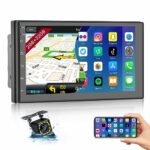 【2GB+32GB】Hikity 7 Inch Touch Screen Double Din Android Car Stereo with Sat Navi, Universal 2 Din Car Radio Bluetooth with Reverse Camera Car MP5