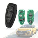 AULESSE 3 buttons Smart Full Remote Car Key 433MHz fob for FORd Fiesta Focus Kuga Grand S-Max C-Max Mondeo Galaxy Monde 2007-2015 Remote Key Shel