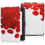 XYFCJK Cute Floral Smart Case For Kindle - Paperwhite 123 (6Th 7Th Gen) 2013 2015 Anti-Drop Printing Cover, Slimshell Waterproof Case For Dp75Sd,