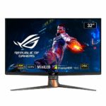 ASUS ROG Swift PG32UQXR 4K 160Hz gaming monitor ― 32-inch 4K UHD (3840 x 2160), 160Hz, 1ms, DisplayHDR 1000, mini LED, local dimming, Quantum Dot
