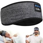 MUSICOZY Sleep Headphones Headband,Adjustable Sleeping Headphones with Bluetooth & HD Hi Fi Speakers,Sleep Gifts for Side Sleeper/Travel/Meditati