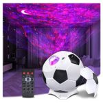 XNHAFW Lovedfgh Star Projector Projector Stars Ceiling, Star Projector Football Child with 28 Modes Galaxy Projector with Bluetooth Speaker Remot