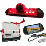 Dolphin Rear Brake Light Reversing Camera For Peugeot Boxer Van 2006 - 2023 (Camera With 7" Mirror Monitor)