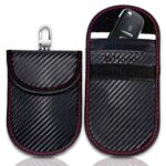 Faraday Pouch for Car Keys, 2 Pack Car Key Signal Blocker Pouch, Keyless Signal Blocking Faraday Bag, Remote Anti-theft Rfid Key Pouch for Car Se