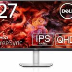 Dell S2721DS 27 Inch QHD (2560x1440) Monitor, 75Hz, IPS, 4ms, AMD FreeSync, Height Adjust, 99% sRGB, Built-in Speakers, DisplayPort, 2x HDMI, 3 Y