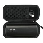 Khanka Hard Travel Case Replacement for Sonos Roam/Roam SL Bluetooth Speaker (Inside Black,Case Only)