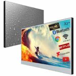 Soulaca 32inch Smart LED Mirror TV for Bathroom,1080P Waterpoof with Wi-Fi and Bluetooth, Integrated with Speaker Android 9.0 System,Model 2022
