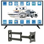 Unispectra® 22 inch Full HD LED TV 240v 12v TV Freeview and SAT Tuner, USB Media Player, HDMI. 12V TVs for Motorhomes, Campervan, Caravan TV, Cam