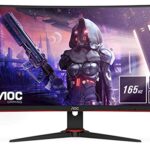AOC Gaming C27G2AE - 27 inch FHD Curved Monitor,165Hz, 1 ms MPRT, VA, AMD FreeSync Premium, Speakers, Low Input Lag (1920x1080@ 165Hz, 250 cd/m²,