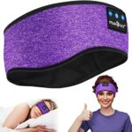 MUSICOZY Sleep Headphones Headband Bluetooth Soft Headphones for Sleeping & Sport with Thin Speakers,Wireless Music Earphones Tech Gifts for Men