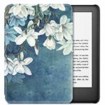 Case Cover For Kindle,10Th Generation 2019 For Kinder Ereader (Model J9G29R) Lightweight Magnetic Smart Cover/Abstract Flower/Auto Sleep/Wake Ant