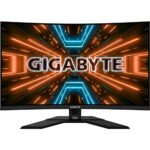 Gigabyte M32UC-EK 3‎1.5 Inch Curved VA 1500R 4K UHD (3840 x 2160) 144Hz (160Hz OC) 1ms FreeSync Premium Pro HDMI 2.1 Gaming Monitor, Black