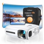 YABER Pro V7 12000L 5G WiFi Bluetooth Projector, Auto 6D Keystone Correction &4P/4D, Zoom, HD 1080P Native Projectors Home&Outdoor Projector Supp