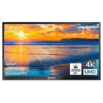 SYLVOX 55" Outdoor TV, 4K HDR Smart TV with Voice Remote,2000nits Dolby Audio IP55 Waterproof Chromecast,DVB-T2/S2/C&PAL, DTV/ATV, Bluetooth&Wi-F