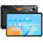FOSSIBOT DT1 Rugged Tablet 10.4 inch 16GB +256GB Smart Tablet 11000mAh, 2000x1200 FHD+ Android 13 Tablet 4G LTE Dual SIM,48MP+16MP camera,IP68/IP