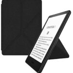 MyGadget Origami Cover for Amazon Kindle 11th Generation (Model 2022-6 Inches) Magnetic Flip Case - Bookstyle Protector with Stand - Black