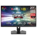 MSI Optix MAG274QRFDE-QD 27 Inch (69 cm) Gaming Monitor, WQHD (2560x1440), Rapid IPS, 165Hz, 1ms, Flat, G-Sync, Quantum Dot, HDR, HDMI, DisplayPo