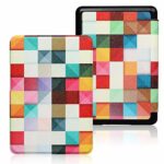 XYFCJK Anti-Drop Slimshell Case For Kindle - Paperwhite 4 (10Th Gen) 2018 And Kindle (10Th Gen) 2019 Cover, Pu Leather Colorful Painted Case, E-R