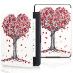 XYFCJK Cute Floral Smart Case For Kindle - Paperwhite 123 (6Th 7Th Gen) 2013 2015 Anti-Drop Printing Cover, Slimshell Waterproof Case For Dp75Sd,