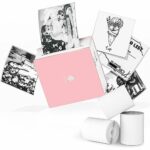 Phomemo M02 Mini Thermal Printer - Compact Wireless Pocket Printer On-the-Go Sticker Printer, Compatible with iOS & Android, for Journal Children