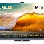 TCL 65C826K Mini LED Gaming TV 65 Inch QLED Smart TV, 4K UHD, Dolby Vision IQ & Atmos, ONKYO Audio System, Google assistant and Alexa