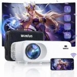 Projector, 5G WiFi Bluetooth Projector 15000 Lumen Native 1080P Full HD Support 4K, Projector Home Cinema & Outdoor Video Projector 4P/4D Keyston