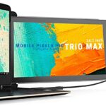 Trio Max Mobile Pixels - Portable USB-C Monitor for Laptops | 14'' Full HD IPS Screen for Laptops, USB C/USB A Portable Display, Compatible with