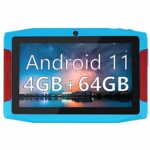 Haipky 7 Inch Google Android 11.0 Tablet PC, 4GB RAM+64GB ROM, Quad Core, Dual Cameras, 1024x600 HD Screen, 3500mah Battery, WiFi, Bluetooth, GMS