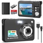 Mini Digital Camera with 8X Digital Zoom Compact Cameras for Photography, 2.7 Inch FHD Pocket Cameras Rechargeable Camera for Backpacking