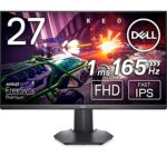 Dell G2722HS 27 Inch Full HD (1920x1080) Gaming Monitor, 165Hz, Fast IPS, 1ms, AMD FreeSync Premium, NVIDIA G-SYNC Compatible, Height Adjust, 99%
