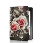 XYFCJK Case For Kindle Paperwhite 5-6.8Inch (11Th Gen) 2021 Heat Dissipation Floral Printing Cover, Kindle Signature Edition Pu Leather Cover, E-