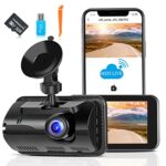 LINGTHIN Dash Cam WiFi&APP Control Full HD 1080P Dashcam with 32G Card, Dash Cam front Wireless Dash Cams for Cars with 3.5 Inch IFS Screen, Loop