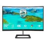 Philips 328E1CA - 32 inch Curved 4K Monitor, 60Hz, 4ms, VA, Speakers, Flicker Free, Adaptive Sync (3840 x 2160 @ 60 Hz, 250 cd/m², 4 ms, HDMI2.0