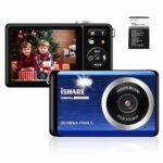 Digital Camera for Photography with 7 cm 8X Digital Zoom, 20MP Camera, Rechargeable Camera Point and Shooting, Built-in Microphone (Blue)