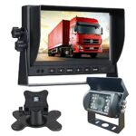 DDKUS Reversing Camera Kit for Vans, Rearview Backup Camera, 7 Inch 1080P AHD Updated IPS Screen Monitor Touch Key Screen 140° Night Vision, IP69