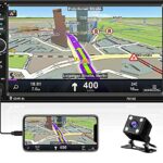 Hikity Double Din Car Stereo Receiver 7 Inch Touchscreen Bluetooth Autoradio with FM Radio USB Fast Charging/AUX/TF Card, Backup Reverse Camera