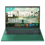 Fsjun【Win 11 Pro/Office 2019 16 inch Laptop with FHD(1920 * 1200) IPS Display, Celeron N5105 CPU(2.0 to 2.9GHz), 16GB DDR4 RAM, 1TB SSD, Full-Siz