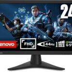 Lenovo G24-10 24-inch FHD up to 144 Hz PC Computer Gaming Monitor, Black