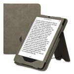 kwmobile Case Compatible with Amazon Kindle Paperwhite 11. Generation 2021 Case - Cover for eReader with Magnetic Closure - Grey