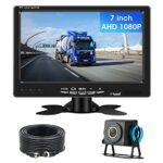 Reversing Camera Kit for Vans 7'' AHD 1080P Reverse Camera Reversing Camera Kit 【DIY 5 Parking Line Modes】Trucks/RVs Caravan IP69 Waterproof Car